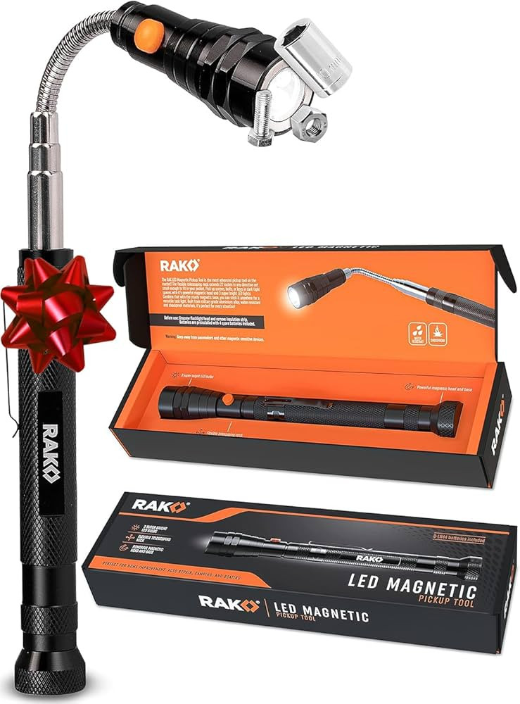 RAK Magnetic Pickup Tool - Christmas Gifts for Men - Telescoping Magnet Pickup Tool with Bright L... | Amazon (US)