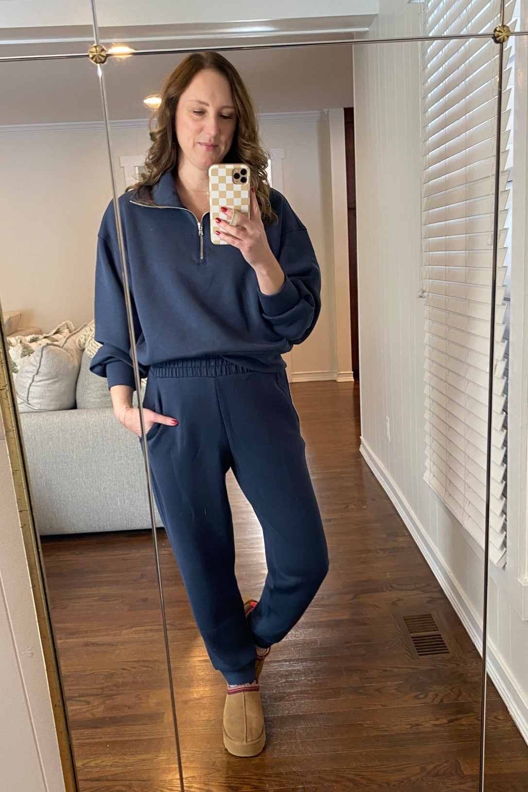 Give me all the comfy outfits! I am practically living in this one this season. #salefinds #oldnavystyle #holidayoutfits #twopieceset #loungewear #comfyclothes #momstyle #joggers #sweatshirt 

 #LTKmomlife #LTKOver40 #LTKFindsUnder50
