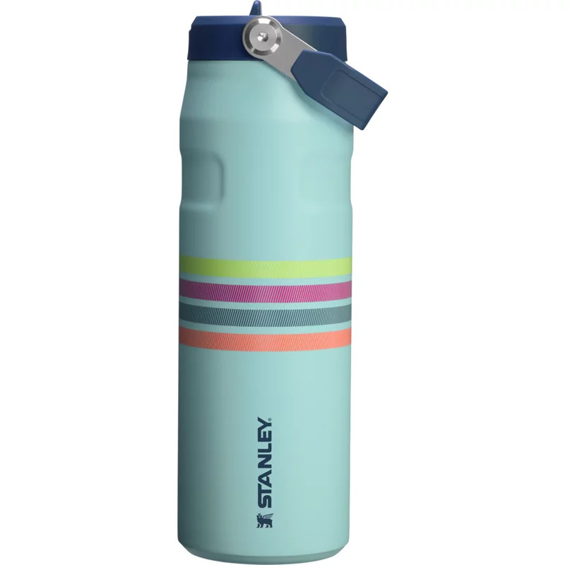 Stanley IceFlow Aerolight Flip Straw 24 oz Water Bottle Seaform Stripe - Thermos/Cups &koozies at Academy Sports | Academy Sports + Outdoors