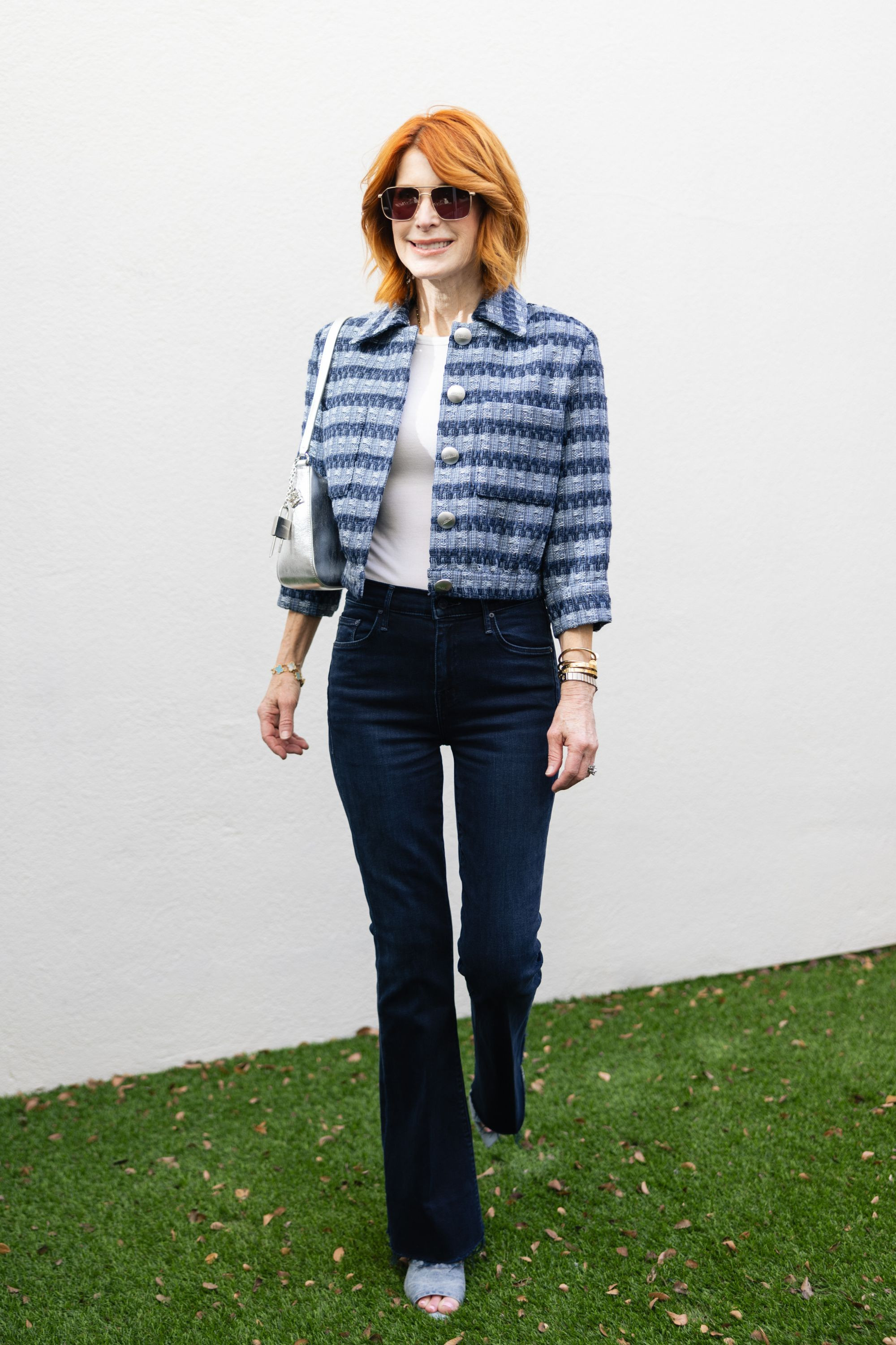 Dark wash denim is always one of the most flattering wardrobe staples, and these Mother Weekender jeans pair beautifully with a classic spring jacket and denim heels.
This one keeps getting so much attention lately — certainly worth a closer look! 

 #LTKootd #LTKSeasonal #LTKOver40