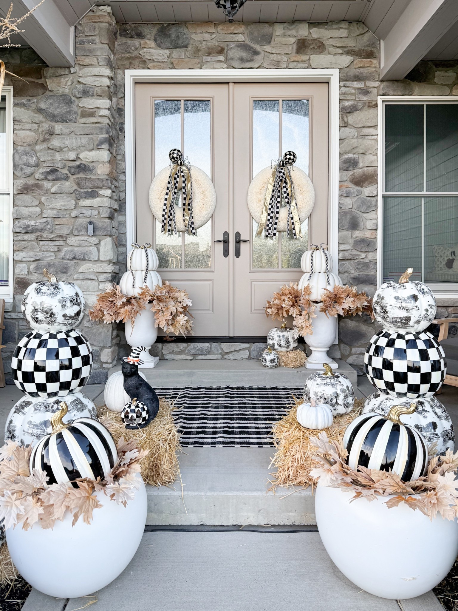 Hello October! I added pieces from MacKenzie-Childs for a Halloween glam look. Code BEYONDGRAY20 can be used at MacKenzie-Childs for a very limited time! (Now through 10/5). One time use per customer. Wreaths are from Knot & Spool (not linkable on LTK). I added MacKenzie-Childs ribbon and spider to dress them up! #mcpartner

#LTKHalloween #LTKHome #LTKSeasonal