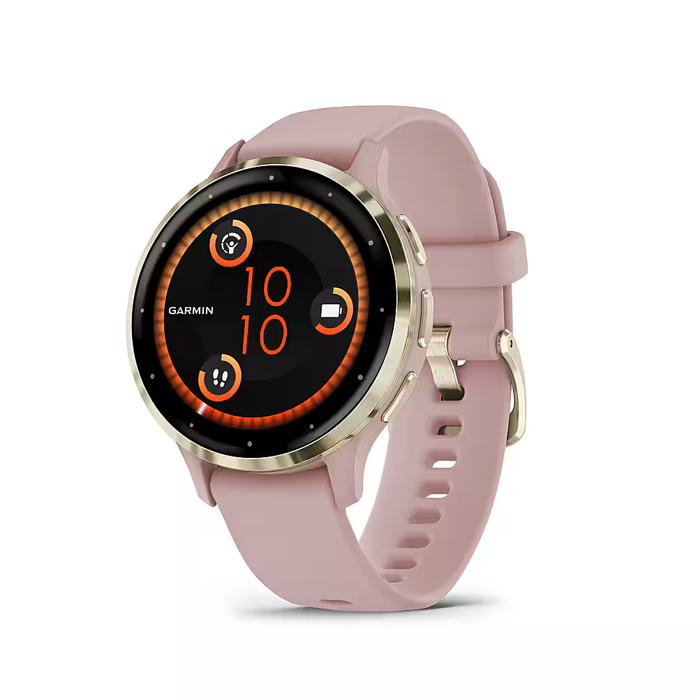 Garmin Venu 3S GPS Smartwatch 41 mm Fiber-reinforced polymer Stainless Steel and Dust Rose 010-02... | Best Buy U.S.