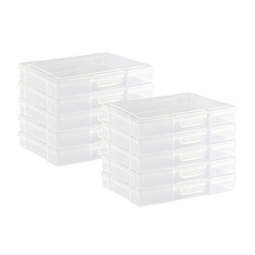novelinks Transparent 4" x 6" Photo Storage Boxes - Photo Organizer Cases Photo Keeper Picture Stora | Amazon (US)