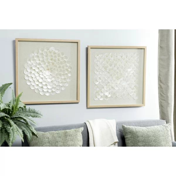 2 Piece Shell Shadow Boxes Wall Décor Set | Wayfair North America