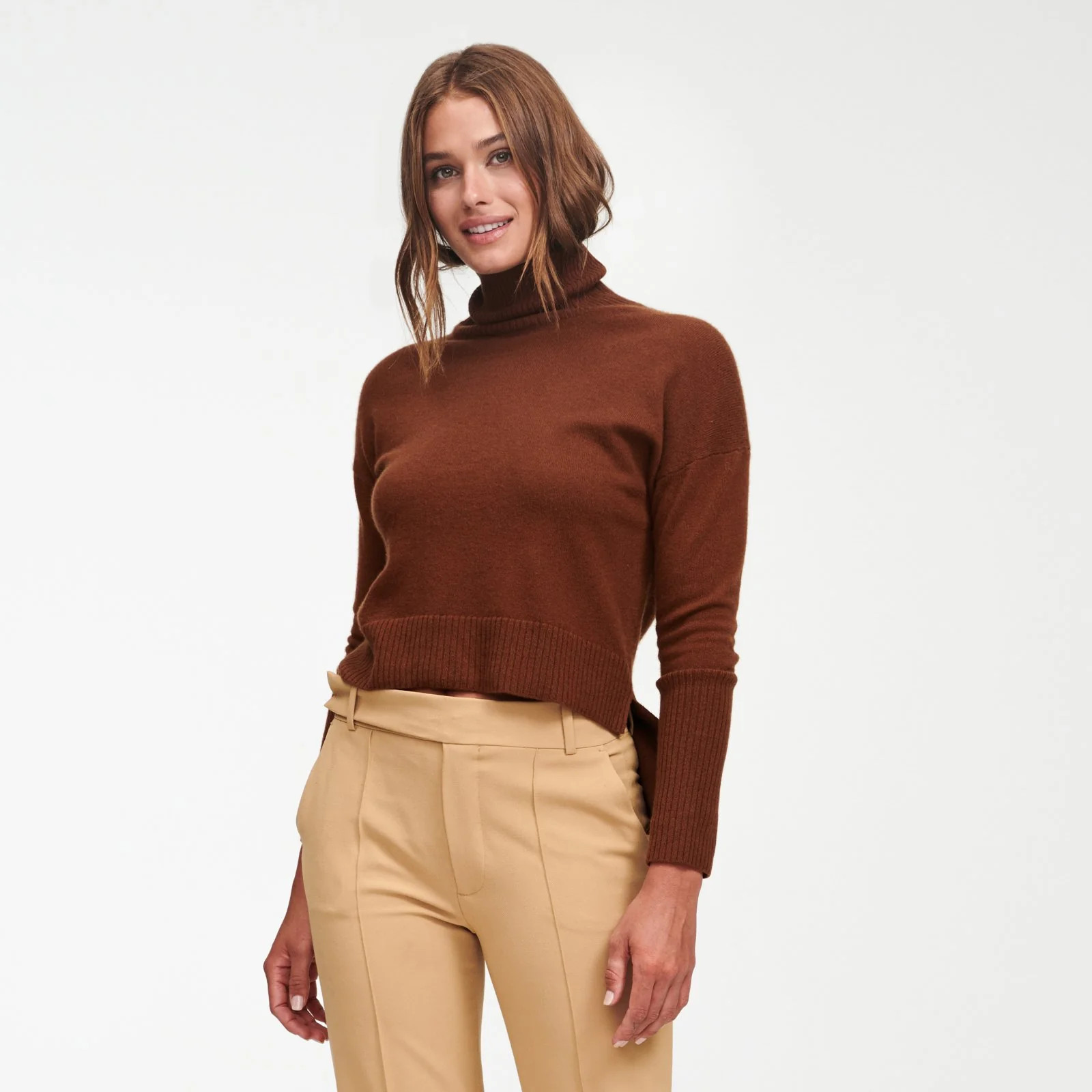 Cashmere High-Low Turtleneck | NAADAM