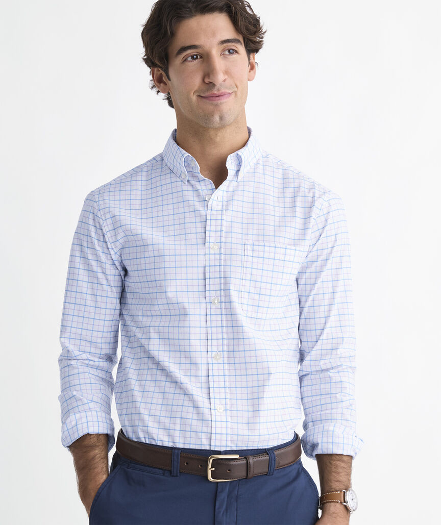 Performance Cotton Morada Bay Tattersall Shirt | vineyard vines