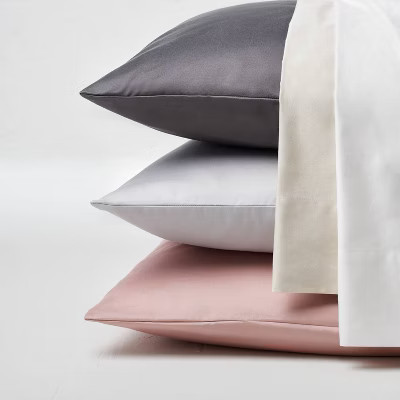 500 Thread Count Washed Supima Sateen Solid Sheet Set - Casaluna™ | Target