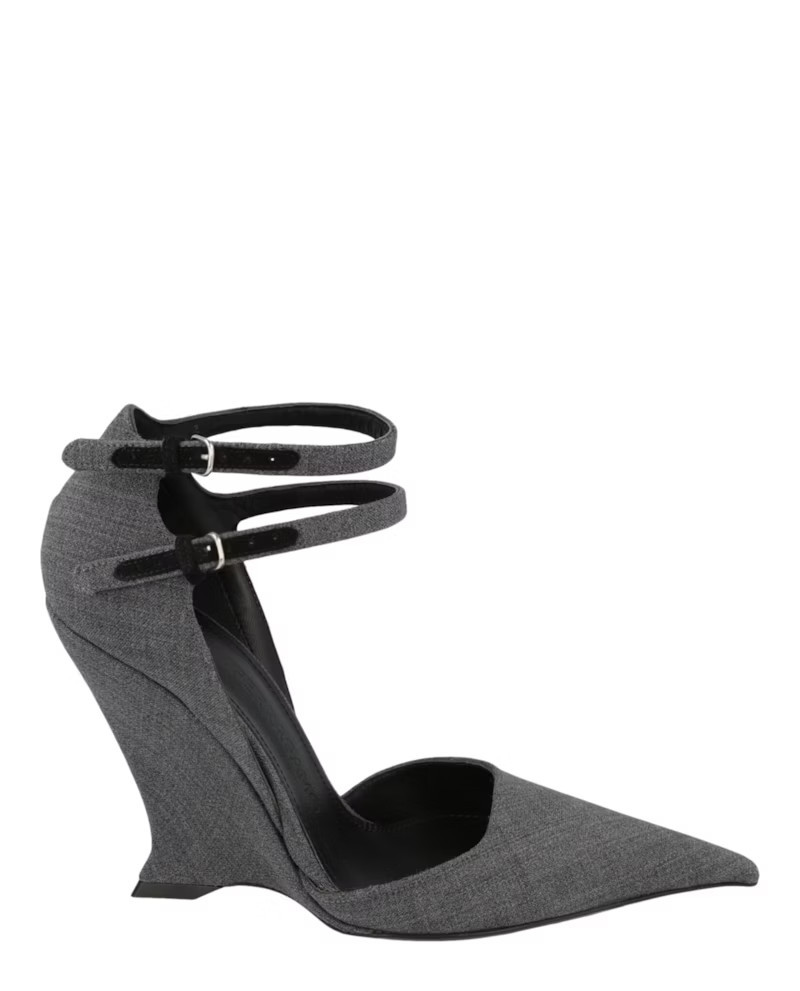 Ferragamo Vidya Wedge Pumps Grey (Women's) | StockX