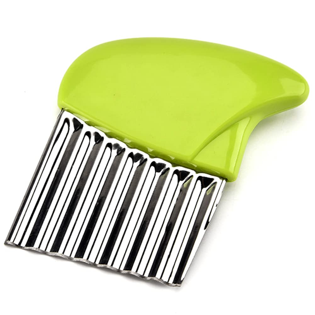 Crinkle Cutter Stainless Steel Potato Carrot Chip Vegetable Crinkle Wavy Chopper Cutter French Fr... | Amazon (US)