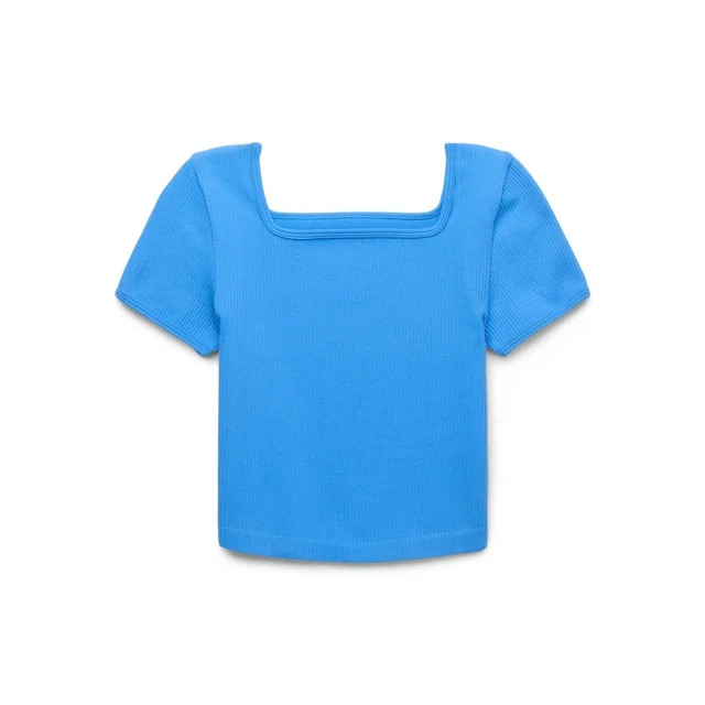 Wonder Nation Tween Girls Seamless Tee with Short Sleeves, Sizes 4-18 & Plus | Walmart (US)