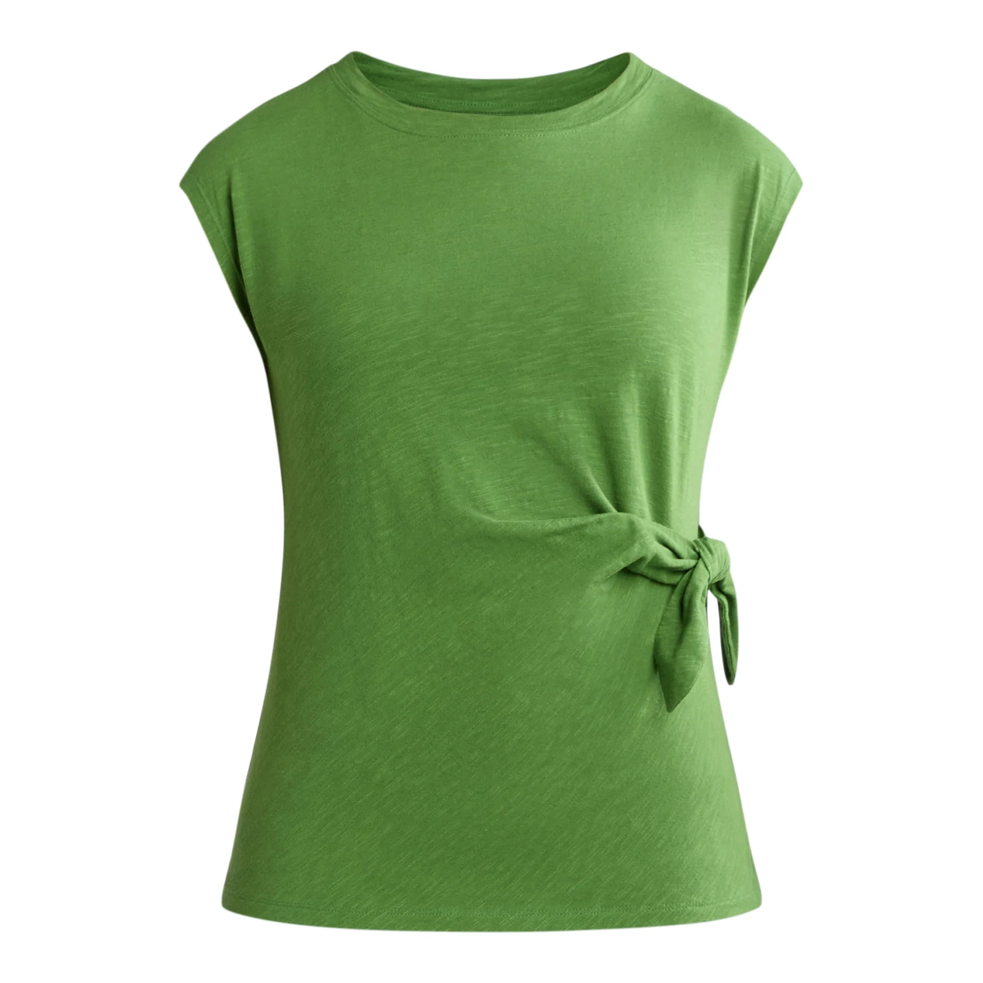 Time and Tru Women's Cotton Side Tie Top, Sizes XS-XXXL | Walmart (US)