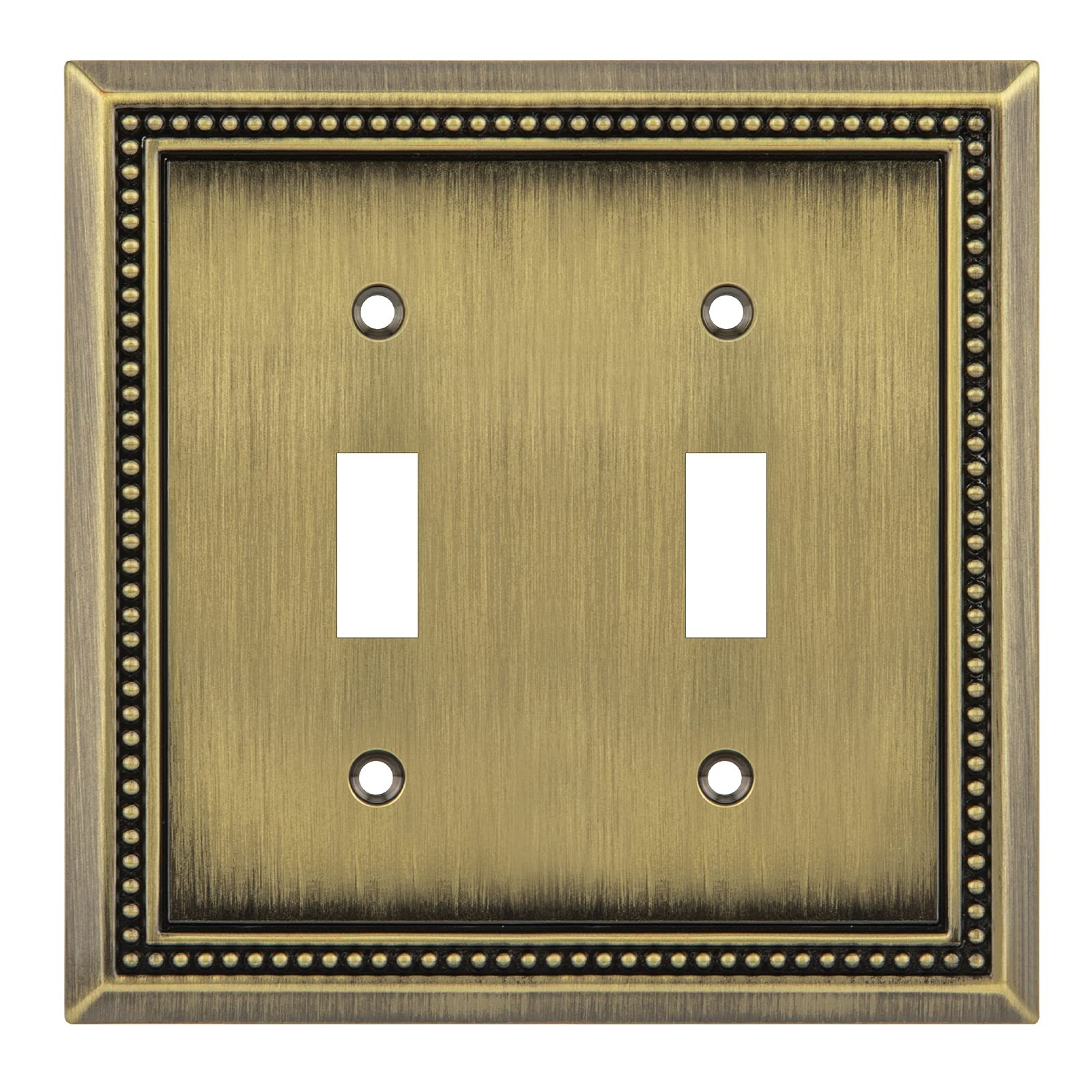 Henne Bery Sunken Pearls Heavy Duty Decorative Wall Plate Switch Plate Outlet Cover (Double Toggl... | Amazon (US)