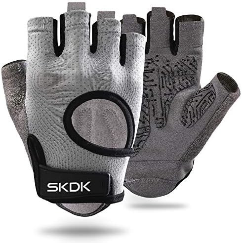 Workout Gloves , Fitness Gloves with Breathable Mesh Hole and Anti-Slip Palm , Training Gloves for P | Amazon (US)