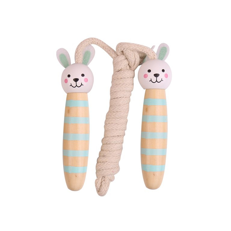 Way to Celebrate Easter Novelty Wooden Bunny Jump Rope Basket Stuffer Mint Green Color | Walmart (US)