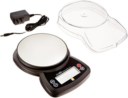 Jennings CJ-4000 Compact Digital Weigh Scale 4000g x 0.5g PCS JScale Black AC Adapter | Amazon (US)