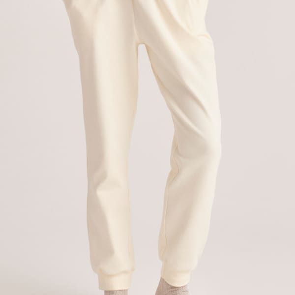 High Rise Joggers In Cream (L) | Wolf and Badger (Global excl. US)