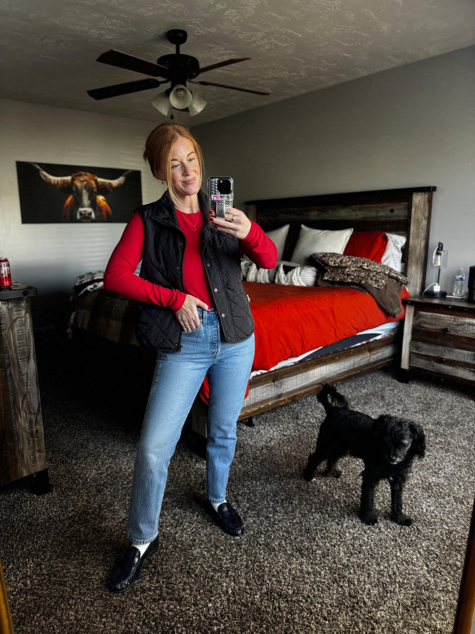 Vest is XS and sold out so linking similar option
Top is a Small
Jeans I size up one to a 26 waist 28 length
Shoes are true size 7.5 from Zara

#LTKHoliday #LTKootd #LTKSeasonal