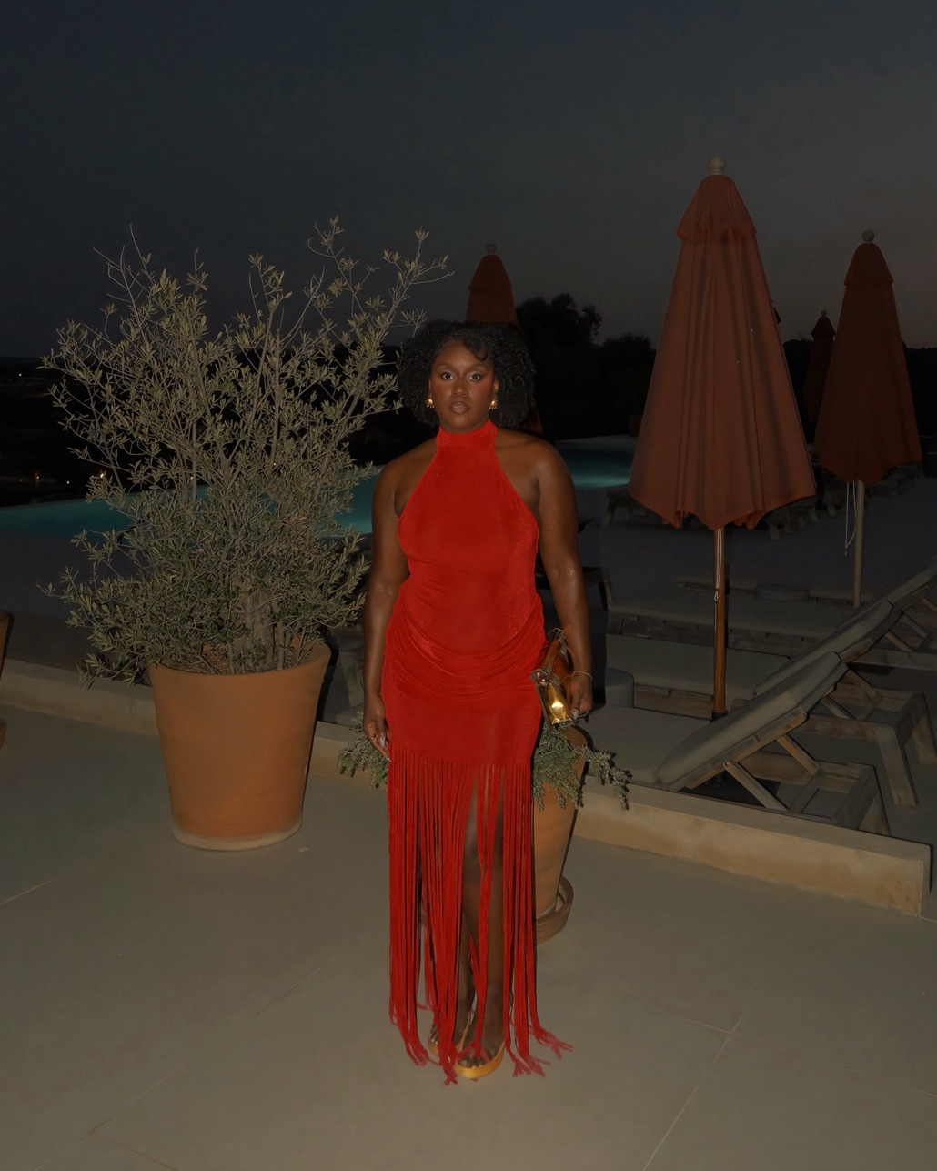 I can’t get enough of this red fringe dress under $55