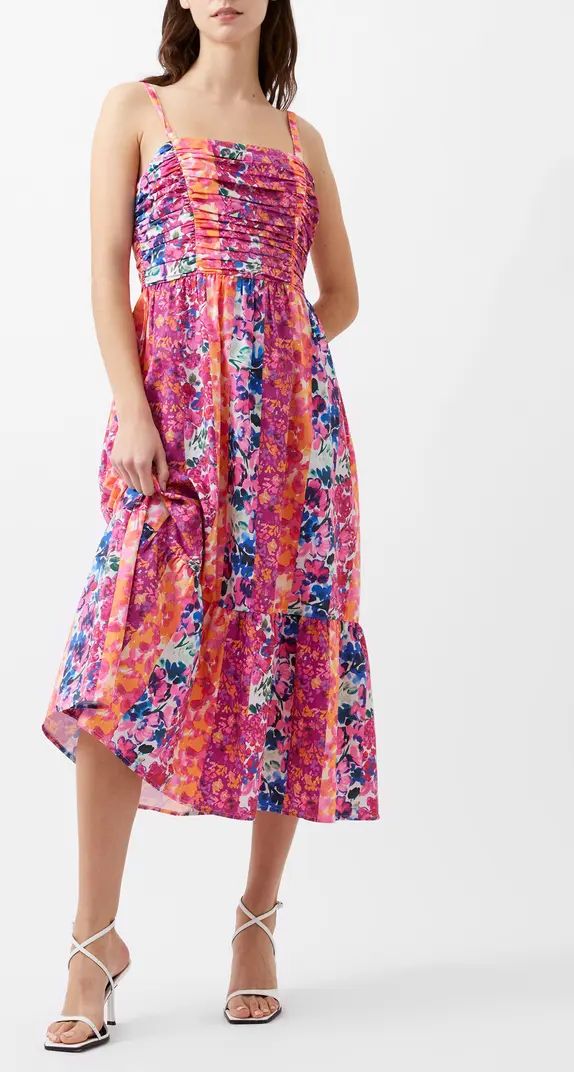 Carrie Mixed Floral Midi Sundress | Nordstrom