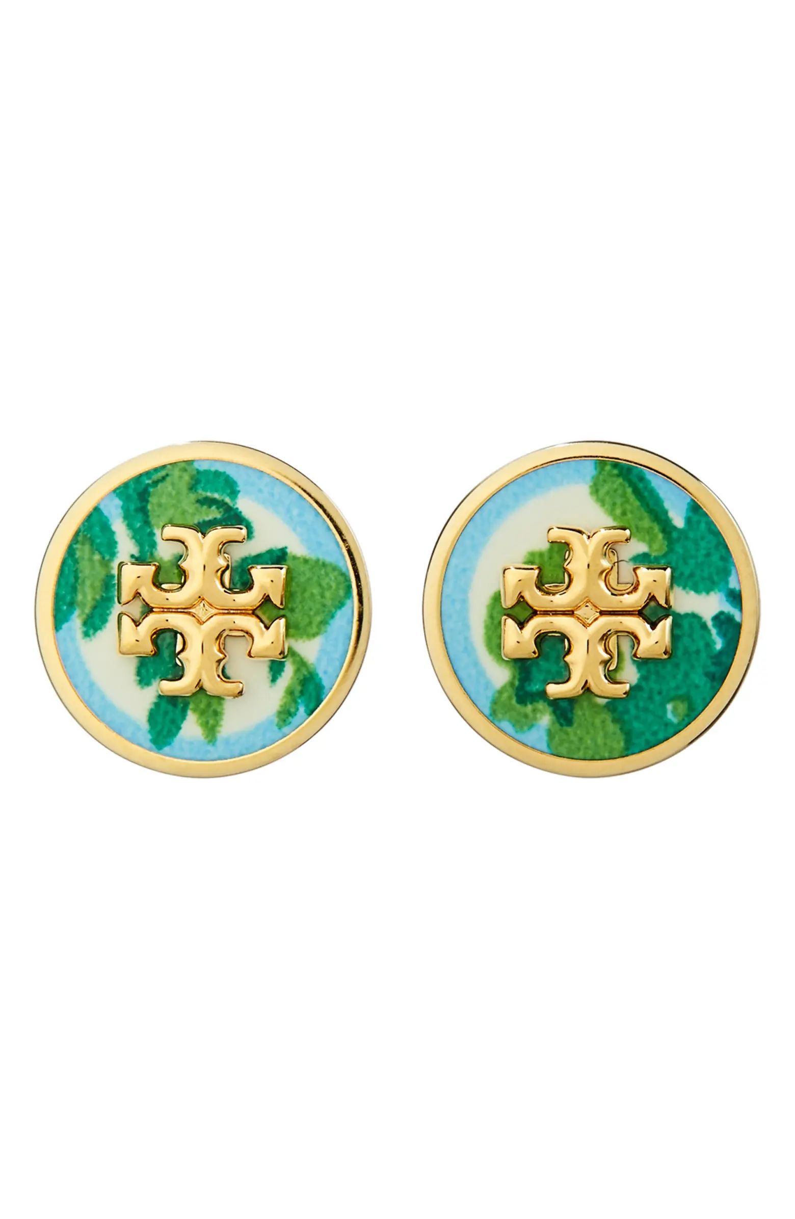 Kira Enamel Circle Stud Earrings | Nordstrom