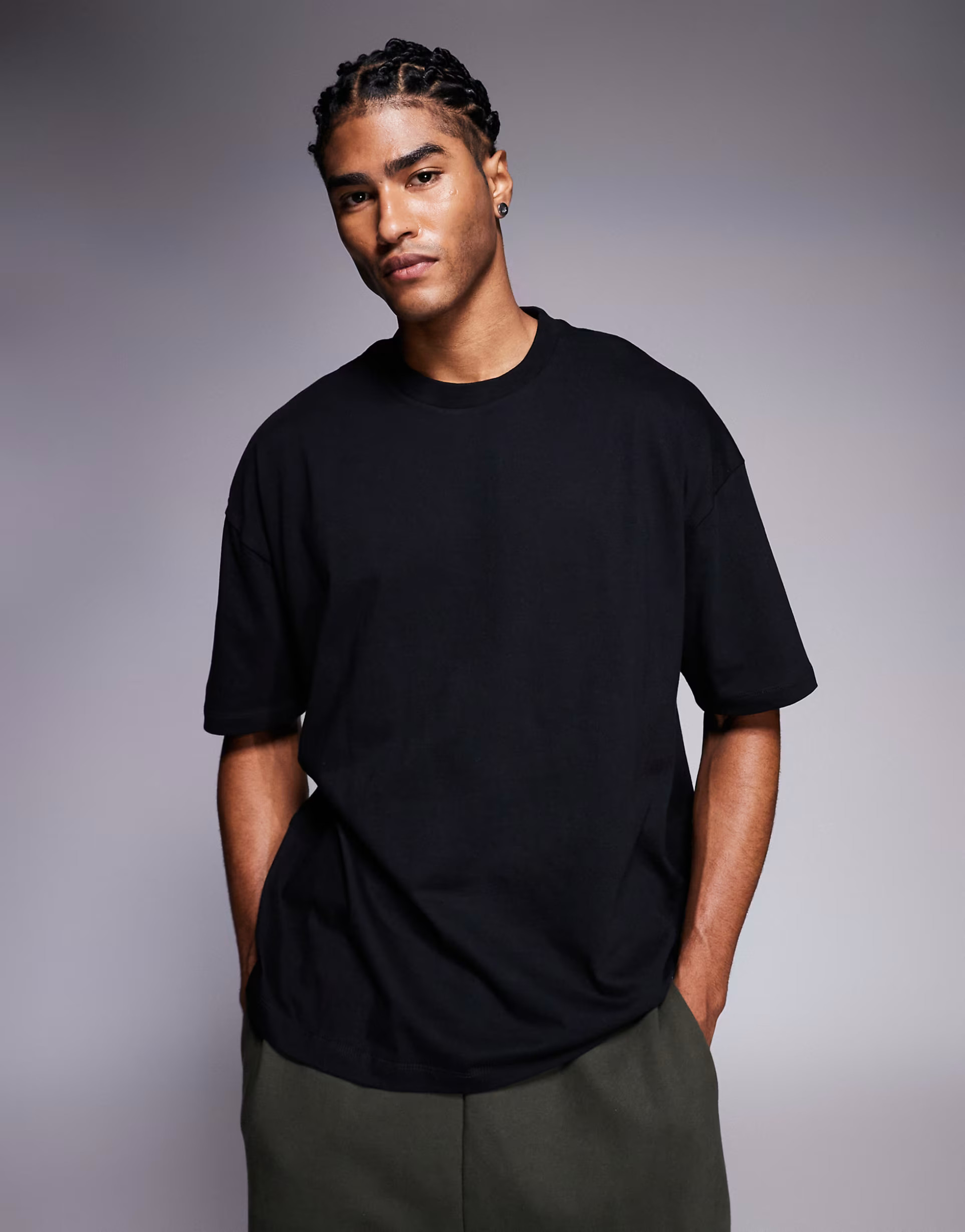 ASOS DESIGN essential oversized t-shirt in black | ASOS (Global)