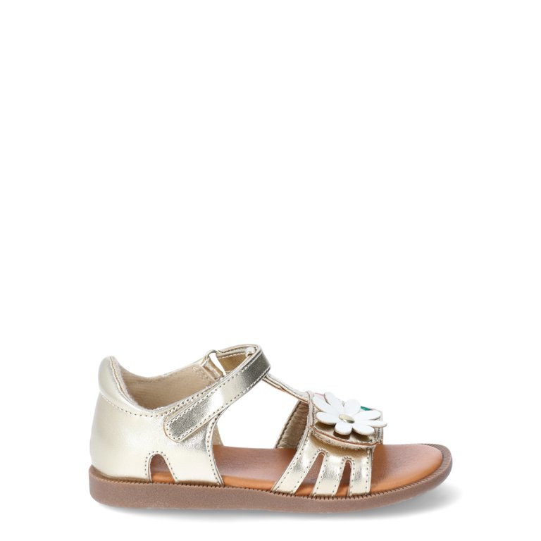 Wonder Nation Baby & Toddler Girl Flower Sandals | Walmart (US)