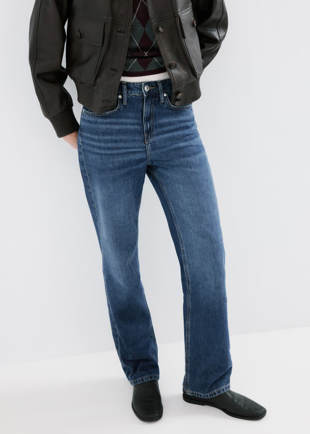 Matilda high-rise straight jeans | MANGO (UK)
