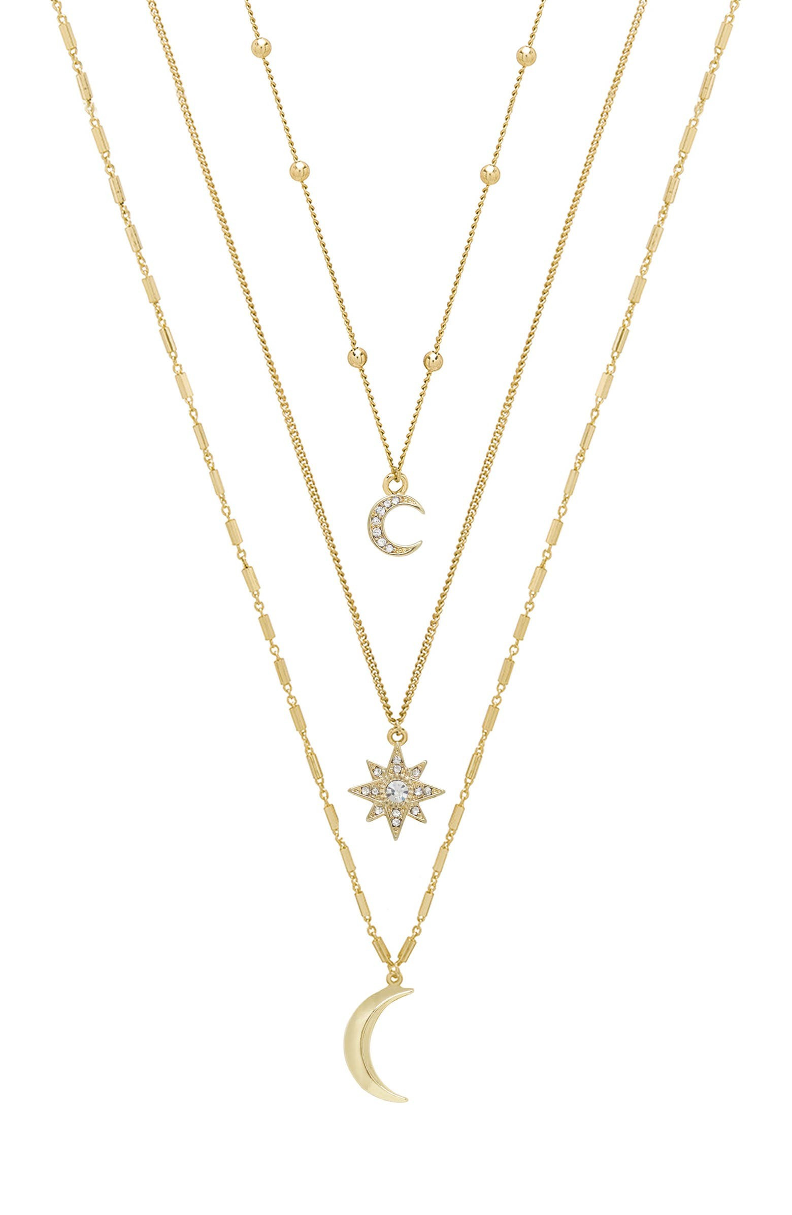 Set of 3 Celestial Pendant Necklaces | Nordstrom