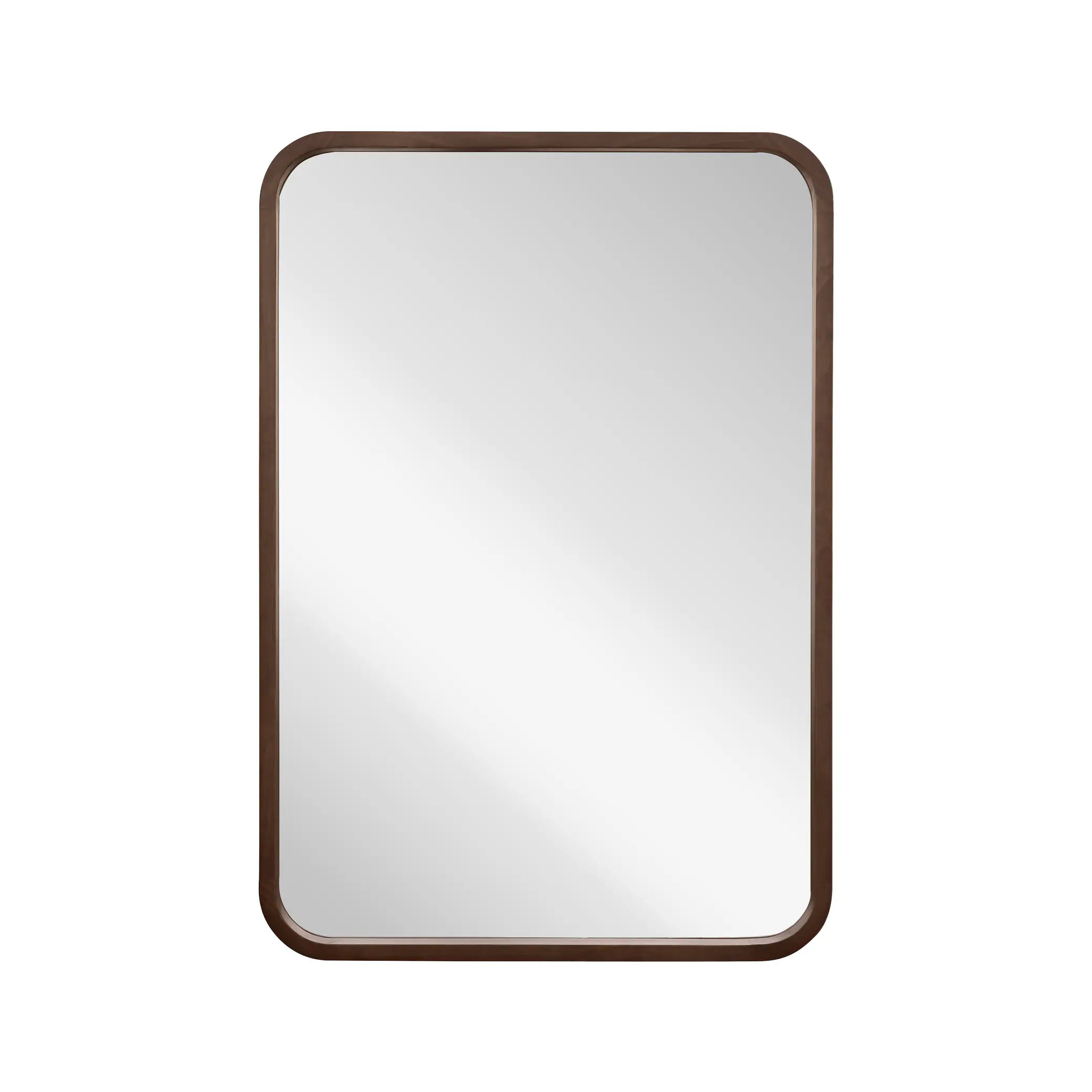 allen + roth 24-in W x 35.0-in H Rectangle Light Brown Polished Wall Mirror | 504005 | Lowe's
