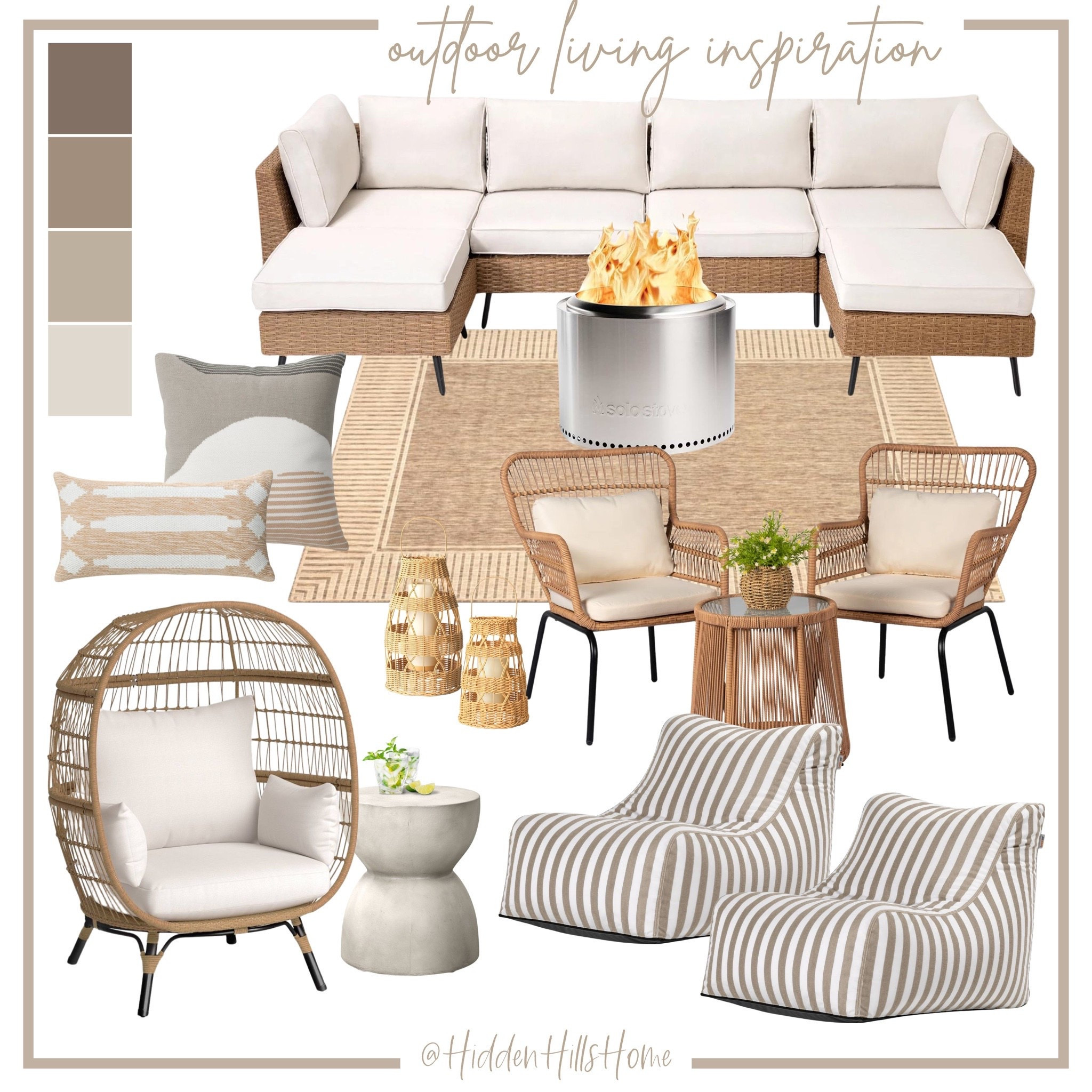 Outdoor living inspiration! Patio furniture, affordable outdoor furniture, patio and deck decor ideas, outdoor rug, outdoor chairs #outdoor

#LTKHome #LTKSaleAlert #LTKSeasonal