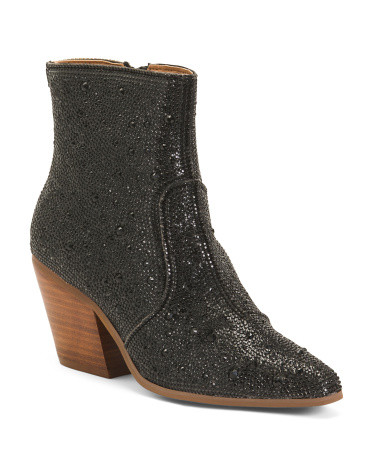 Rita Crystal Western Booties | Marshalls