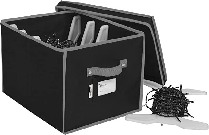 Primode Christmas Light Box Organizer | Holiday Light Storage Box with Lid Constructed Of Durable... | Amazon (US)