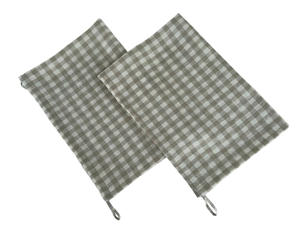 Eight Owls Stonewashed Linen Kitchen Dish Towels - 20 x 27 inch – 100% Pure Linen Tea Towel/Han... | Amazon (US)