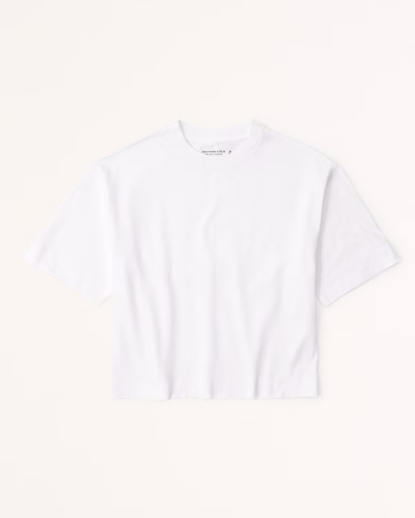 Essential Short-Sleeve Wedge Tee | Abercrombie & Fitch (US)