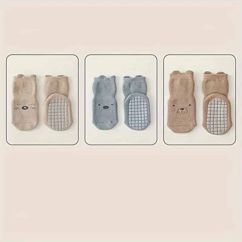 Baby Boy's Cute Animals Pattern Crew Socks Good Grip Comfy - Temu | Temu Affiliate Program