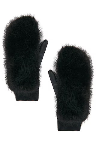 Faux Fur Mittens | FWRD 