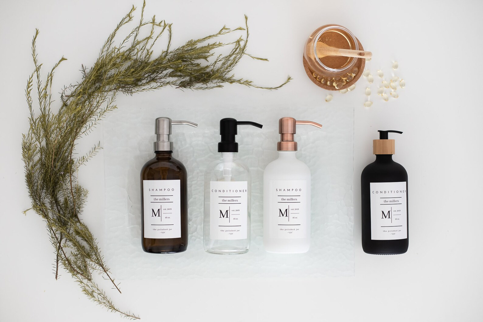 Glass  Amber or Clear Bottle Soap Dispenser  | Etsy | Etsy (US)