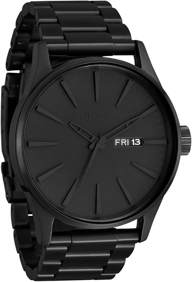 NIXON Sentry SS A356 - 100m Water Resistant Men's Analog Classic Watch (42mm Watch Face, 23mm-20m... | Amazon (US)