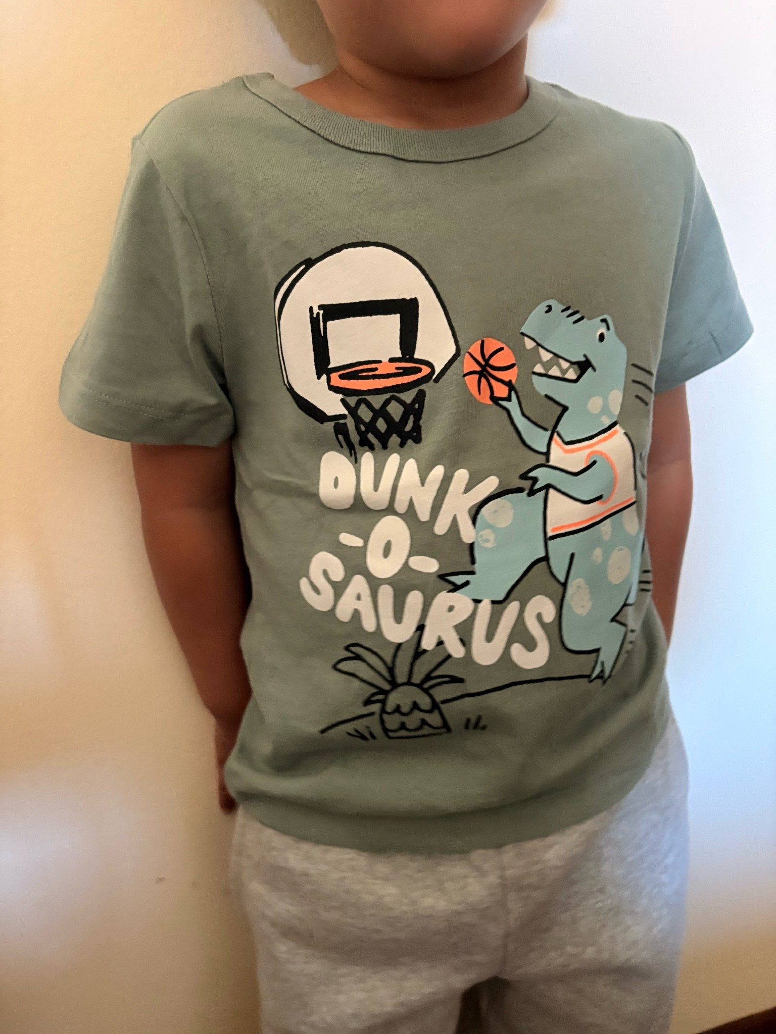 100 percent cotton Toddler dinosaur basketball outfit 🦖🏀⛹️‍♂️