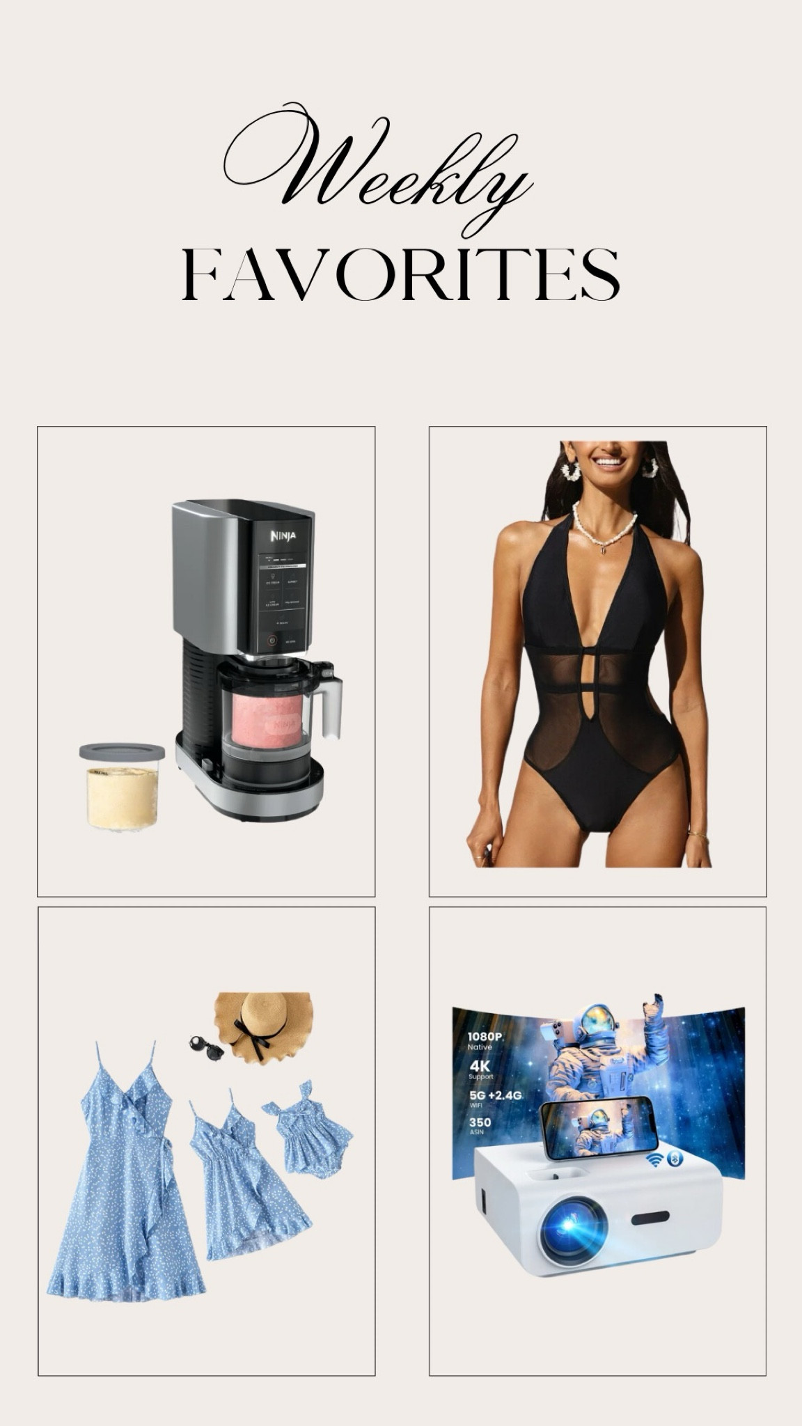 Here are some of my top picks for this week! I’ve especially been loving making different recipes with the Ninja Creami! 

#LTKFamily #LTKHome #LTKSwim