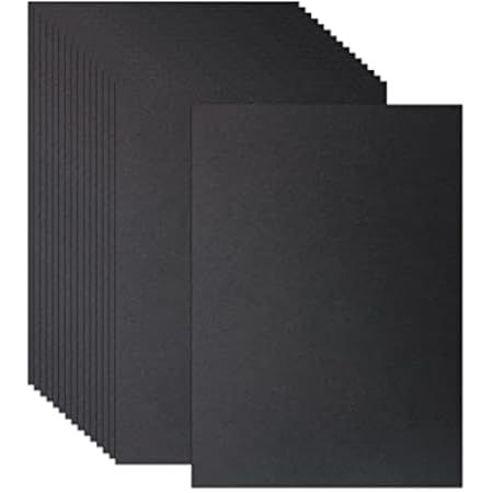 Black Cardstock - 8.5 x 11 inch - 65Lb Cover - 100 Sheets - Clear Path Paper | Amazon (US)