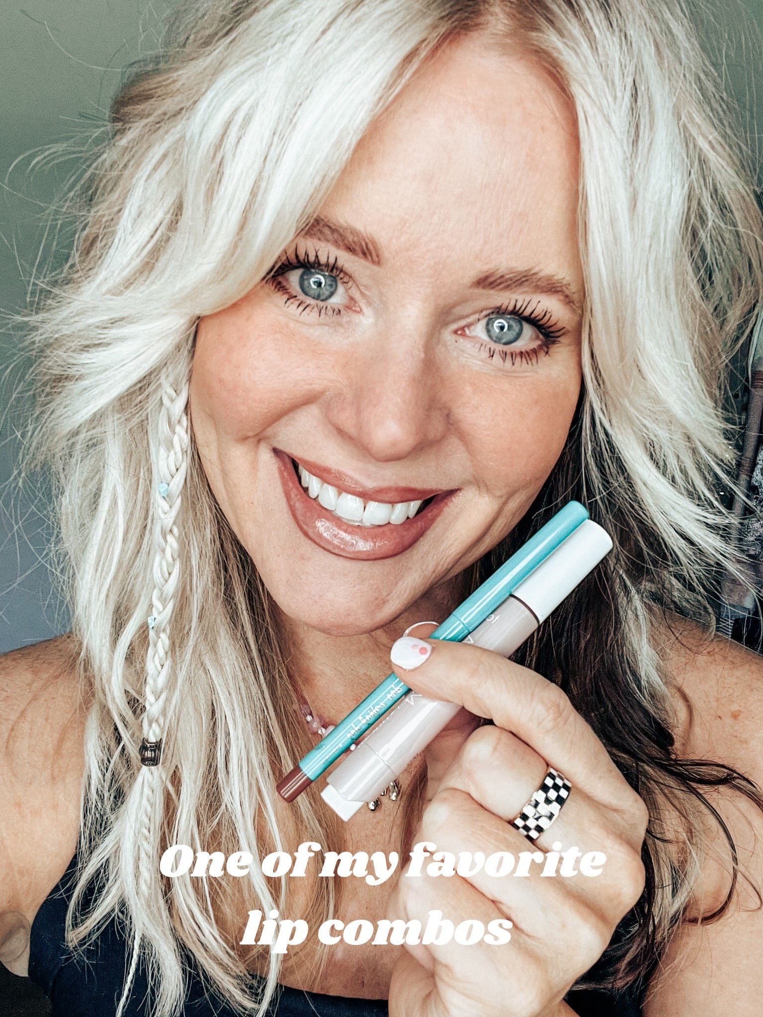 Love this neutral lip combo 
Maybelline Colorsensational lipliner is magnetic mauve 
Tarte maracuja is rose 

#LTKOver40 #LTKBeauty #LTKStyleTip