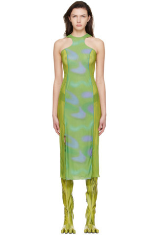 AVAVAV - Green Apartment Midi Dress | SSENSE