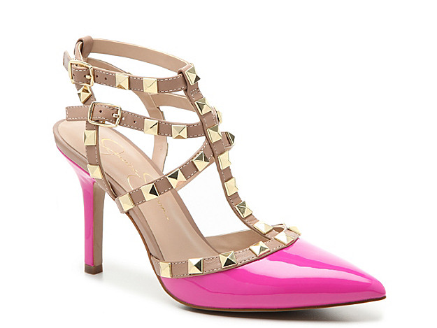 Jessica Simpson Dameera Pump - Women's - Fuchsia Faux Patent Leather | DSW