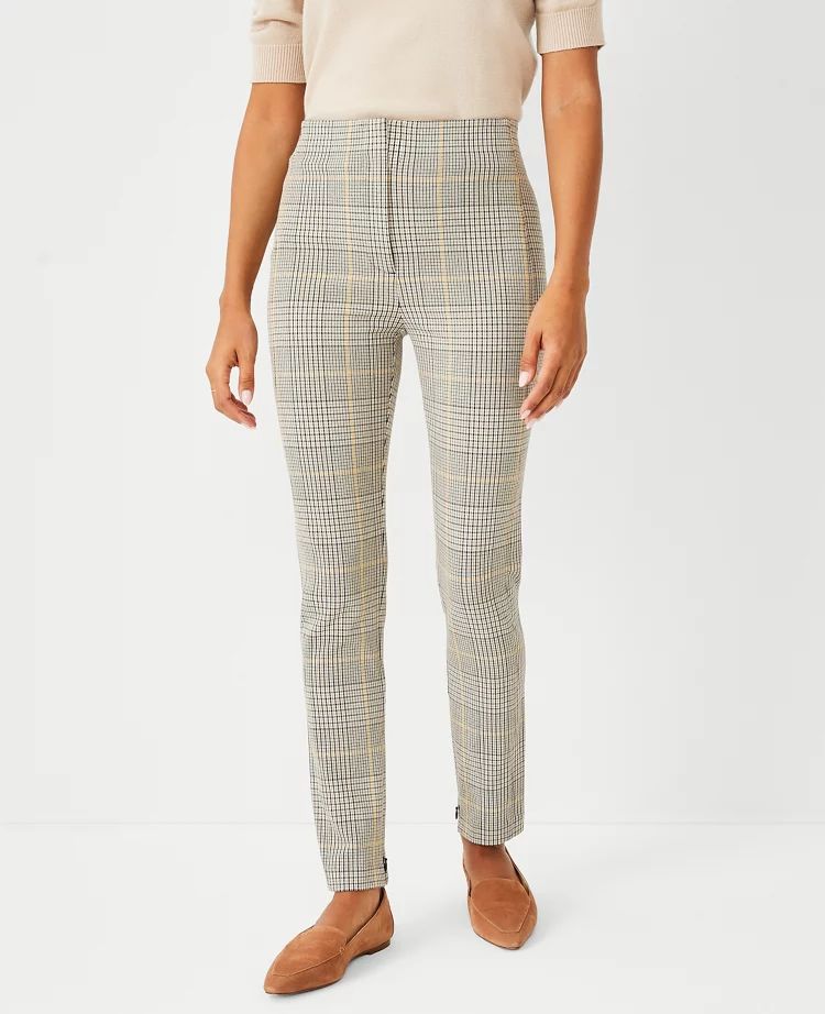 The High Waist Audrey Pant in Glen Check | Ann Taylor (US)