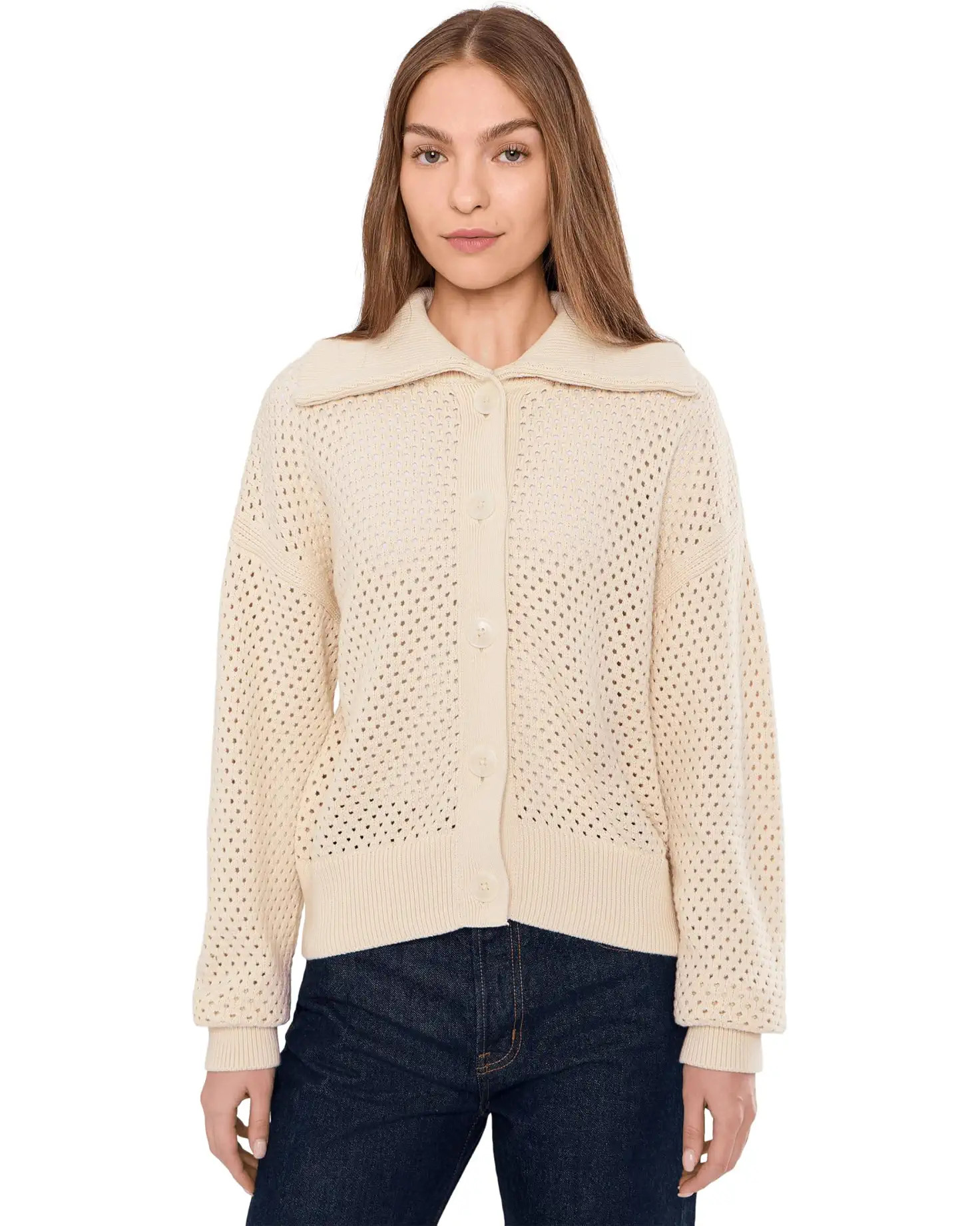 Women's Varley Myrtle Button Through Knit | Zappos.com