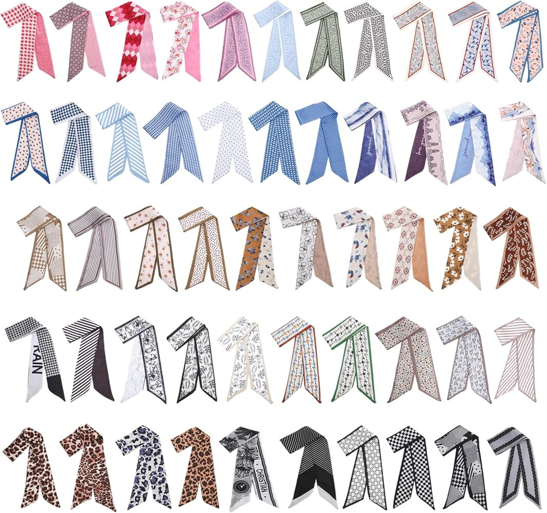 Fashion Scarves for Women Multifunctional Purse Scarf Boho Neck Scarves for Headband Bag Belt Hai... | Amazon (US)