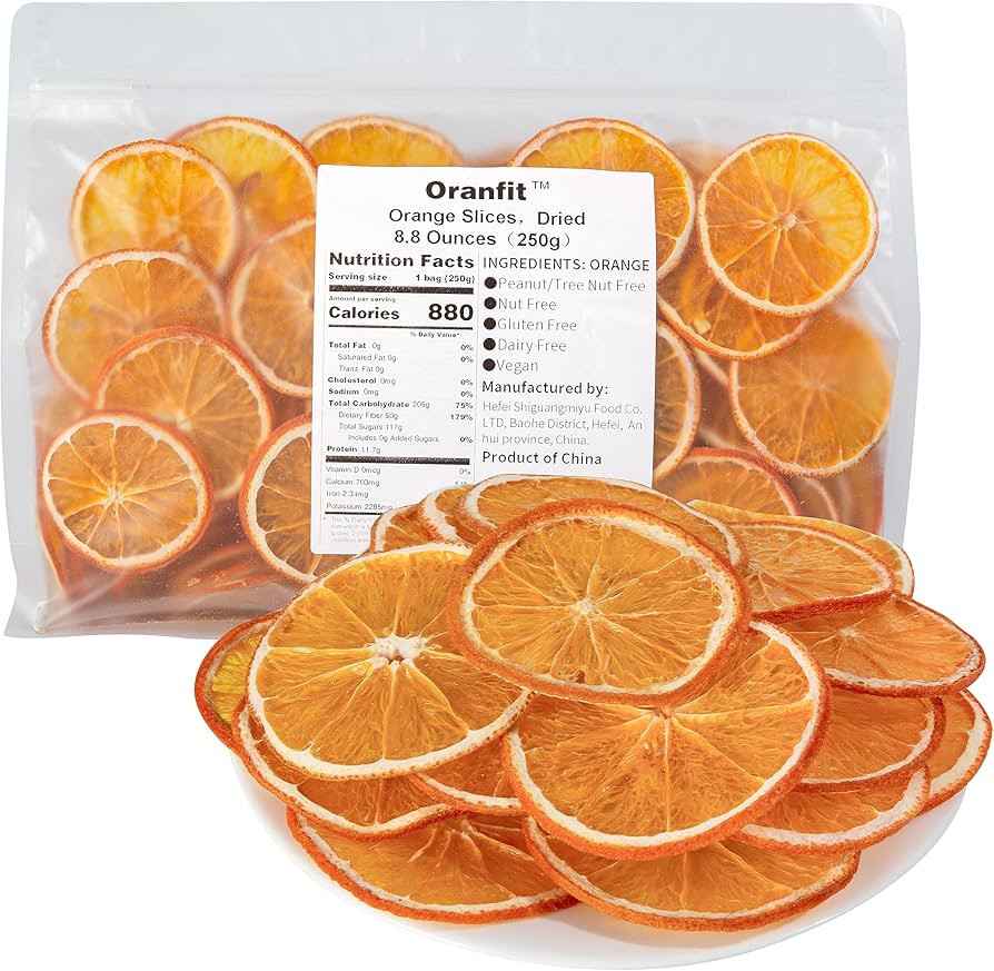 Oranfit Dried Orange Slices 8.8oz/250g(67 to 108 slices) | Amazon (US)