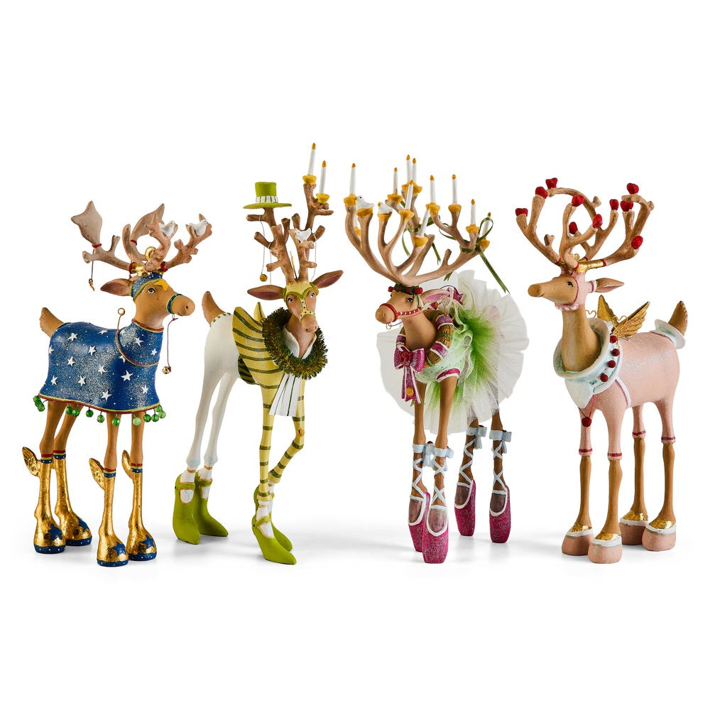 Patience Brewster Dash Away Reindeer Figure Set-B | MacKenzie-Childs