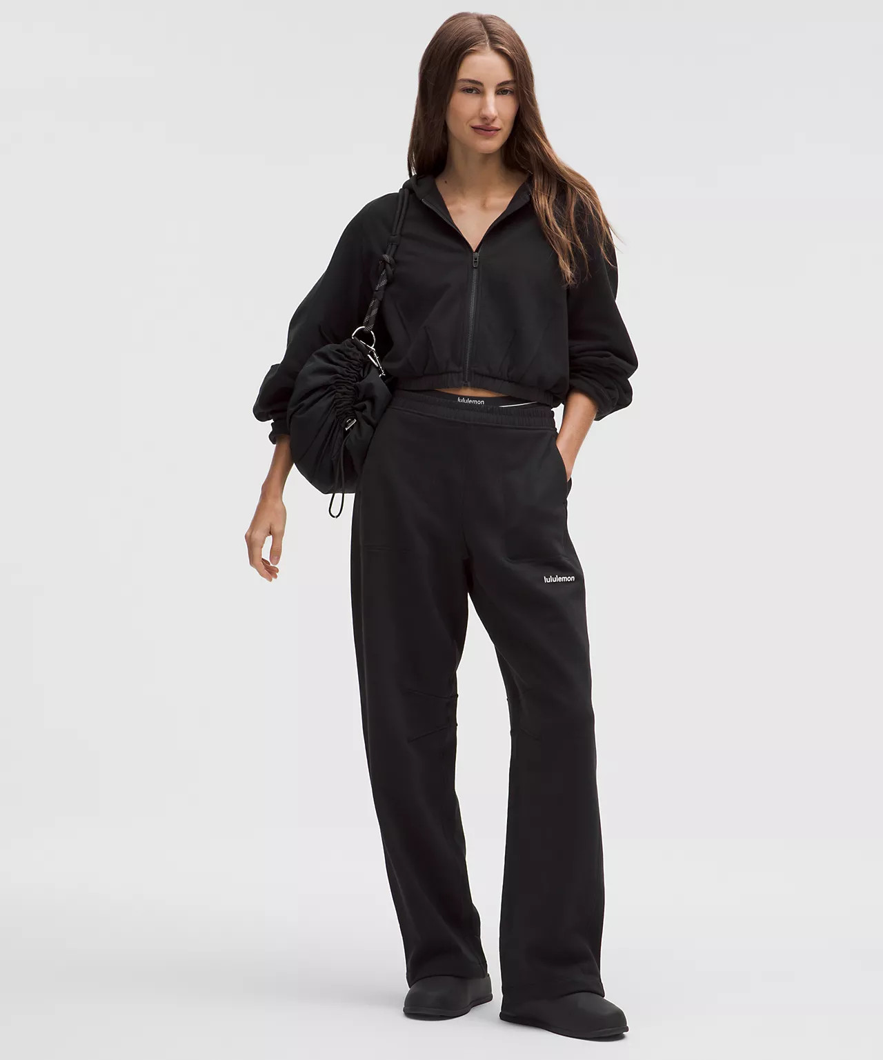 Loungeful Relaxed-Fit Full-Zip Cropped Hoodie | Lululemon (US)